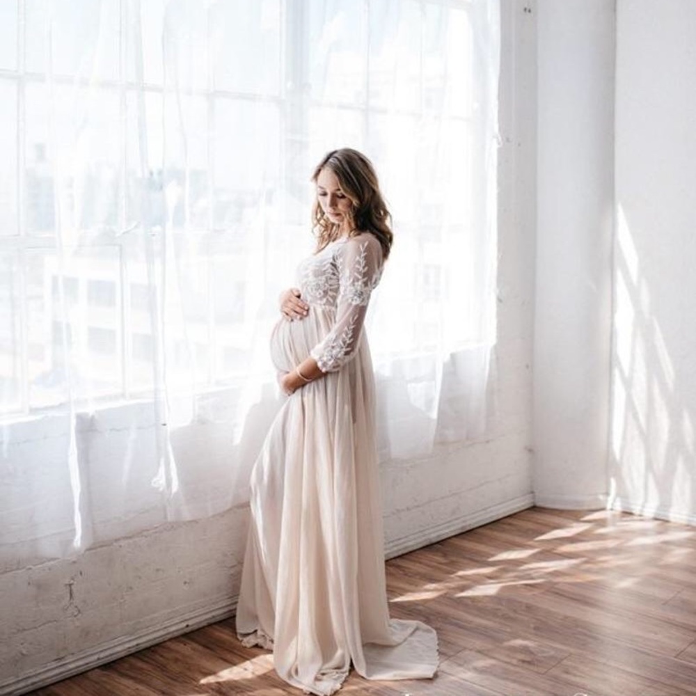Gorgeous Soft Pink Maternity Dress
